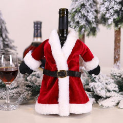 Christmas Santa Themed Wine Bottle Cover