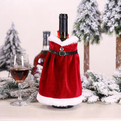 Christmas Santa Themed Wine Bottle Cover