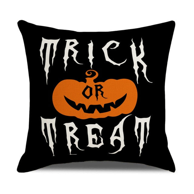 Pumpkin Cushion Cover for Halloween