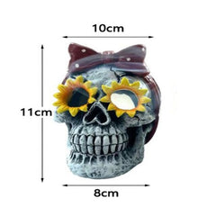 Skull and Skeleton Tombstone Decoration