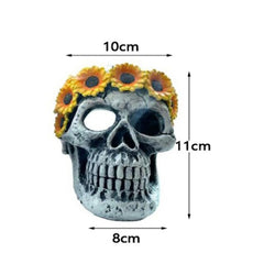 Skull and Skeleton Tombstone Decoration