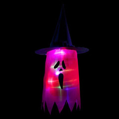 LED Light-Up Witch Hat Decorations