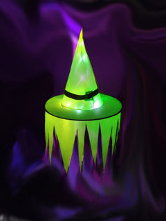 LED Light-Up Witch Hat Decorations