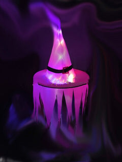 LED Light-Up Witch Hat Decorations