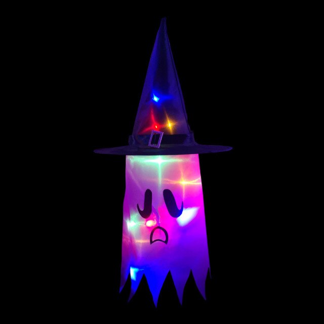 LED Light-Up Witch Hat Decorations