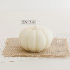 Pumpkin-Shaped Decorative Candle