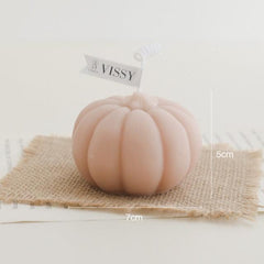 Pumpkin-Shaped Decorative Candle