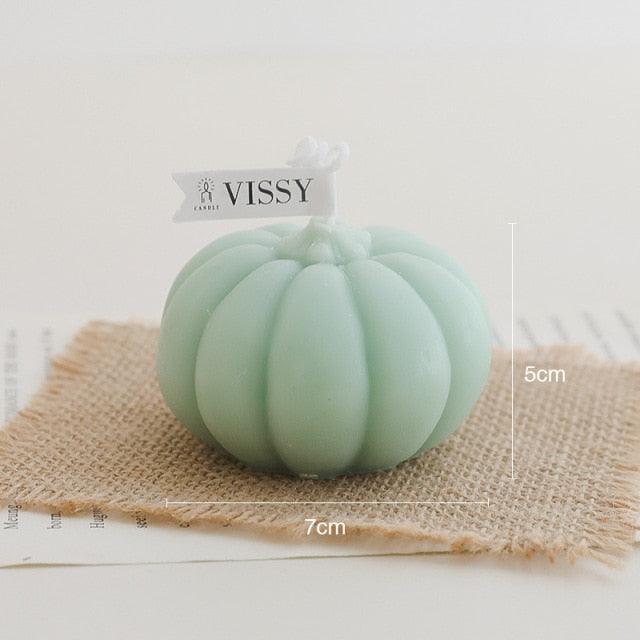 Pumpkin-Shaped Decorative Candle