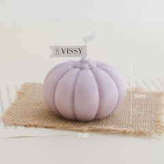 Pumpkin-Shaped Decorative Candle