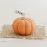 Pumpkin-Shaped Decorative Candle