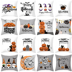 Pumpkin Print Halloween Pillow Cover