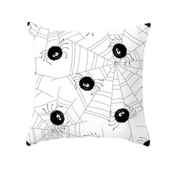Pumpkin Print Halloween Pillow Cover