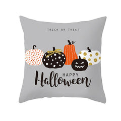 Pumpkin Print Halloween Pillow Cover