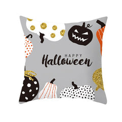 Pumpkin Print Halloween Pillow Cover