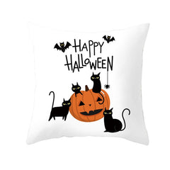 Pumpkin Print Halloween Pillow Cover
