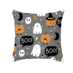 Pumpkin Print Halloween Pillow Cover