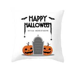 Pumpkin Print Halloween Pillow Cover