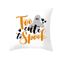 Pumpkin Print Halloween Pillow Cover
