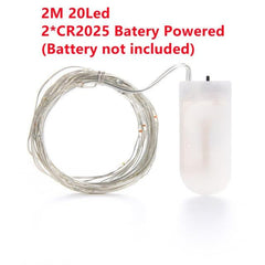 LED Fairy Lights Copper Wire String Outdoor Lamp