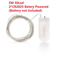 LED Fairy Lights Copper Wire String Outdoor Lamp