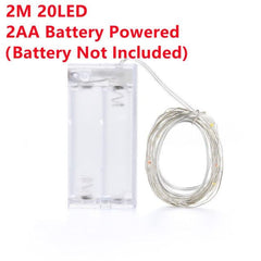 LED Fairy Lights Copper Wire String Outdoor Lamp