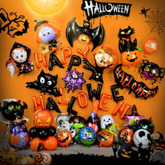 Pumpkin and Ghost Halloween Balloons