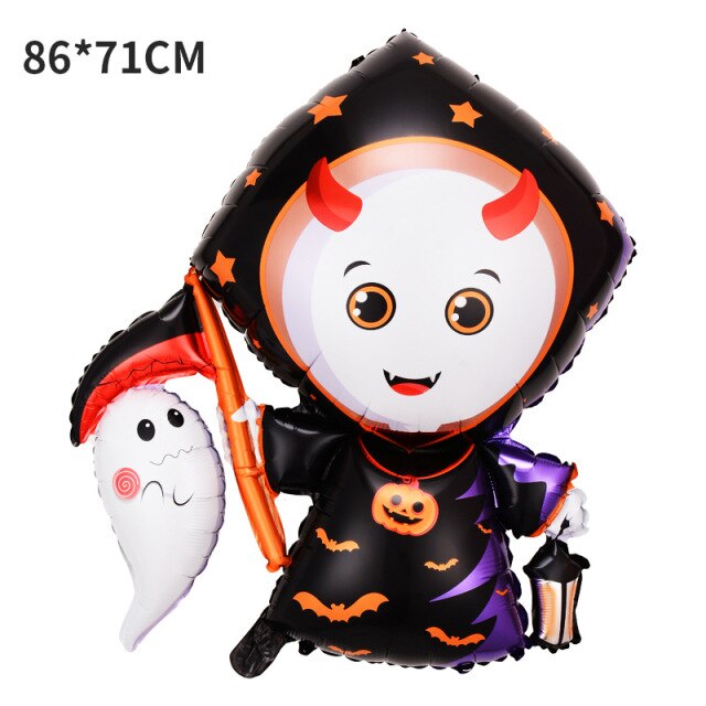Pumpkin and Ghost Halloween Balloons