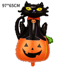 Pumpkin and Ghost Halloween Balloons