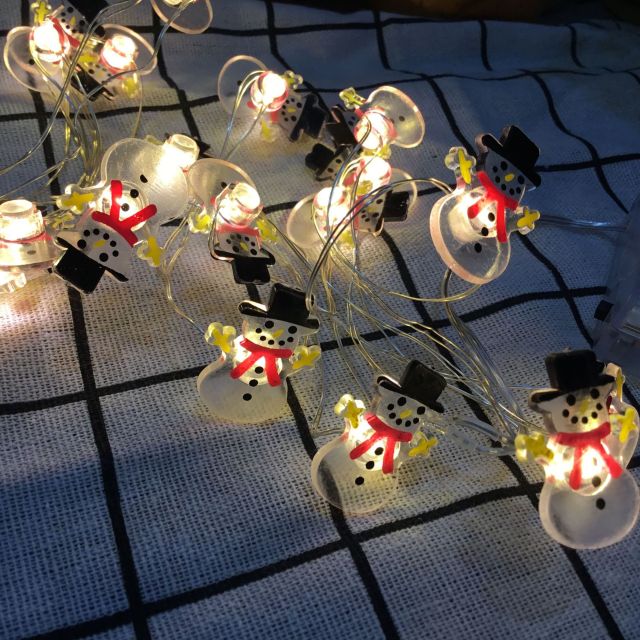 Battery-Powered Holiday Character LED String Lights