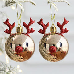 Reindeer Christmas Ball Ornaments