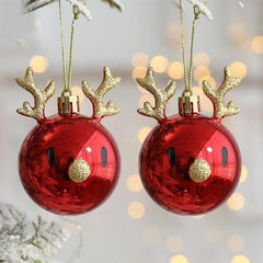 Reindeer Christmas Ball Ornaments