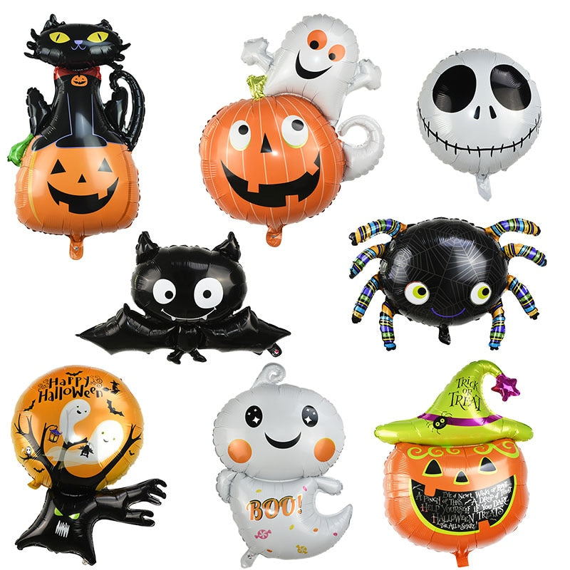 Halloween Pumpkin and Ghost Balloons