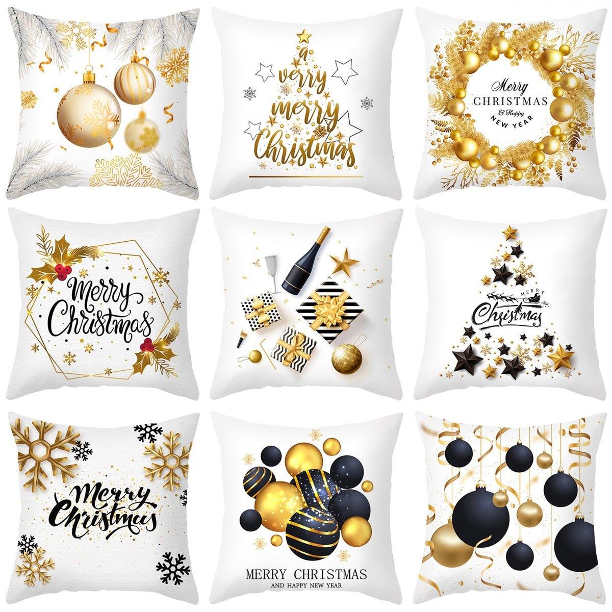 18 × 18 in Christmas Velvet Pillow Covers, 42 Designs