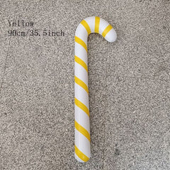Inflatable Candy Cane and Lollipop Christmas Balloons