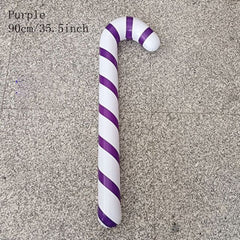 Inflatable Candy Cane and Lollipop Christmas Balloons