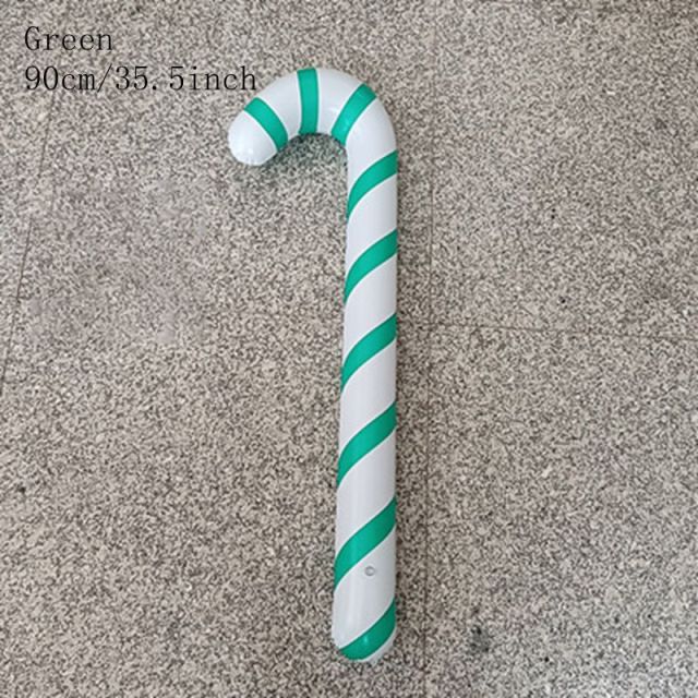 Inflatable Candy Cane and Lollipop Christmas Balloons