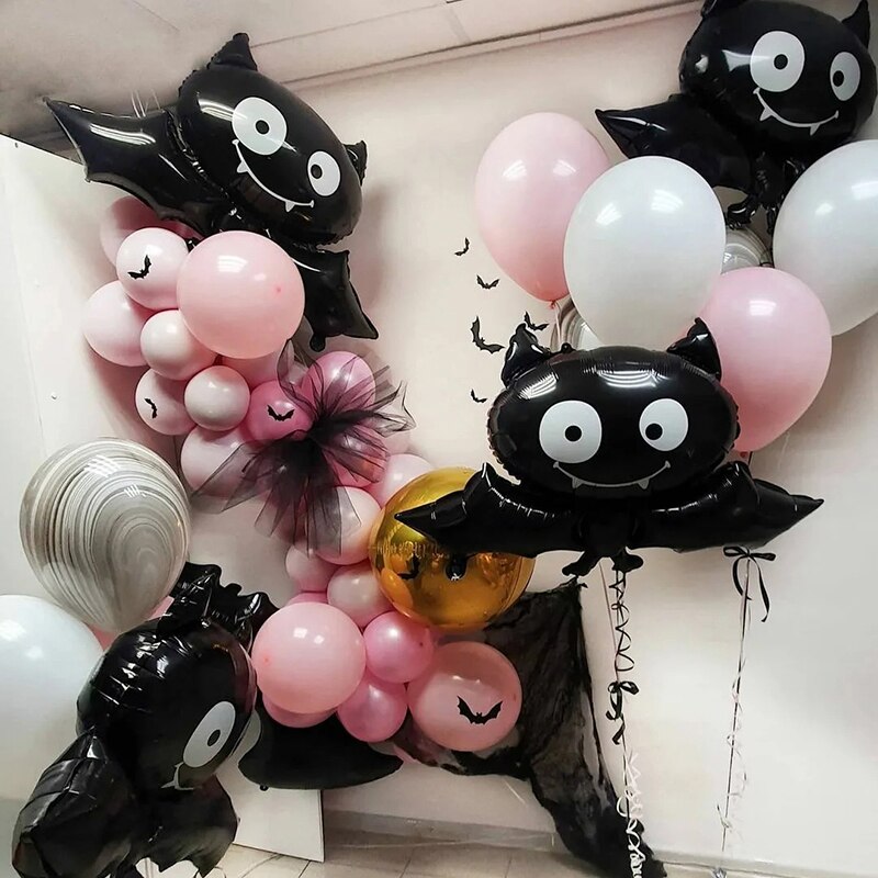 Bat, Skull, Ghost and Pumpkin Halloween Balloons