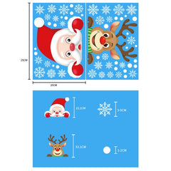 Santa Claus Christmas Window Stickers