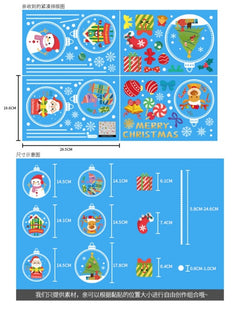 Santa Claus Christmas Window Stickers