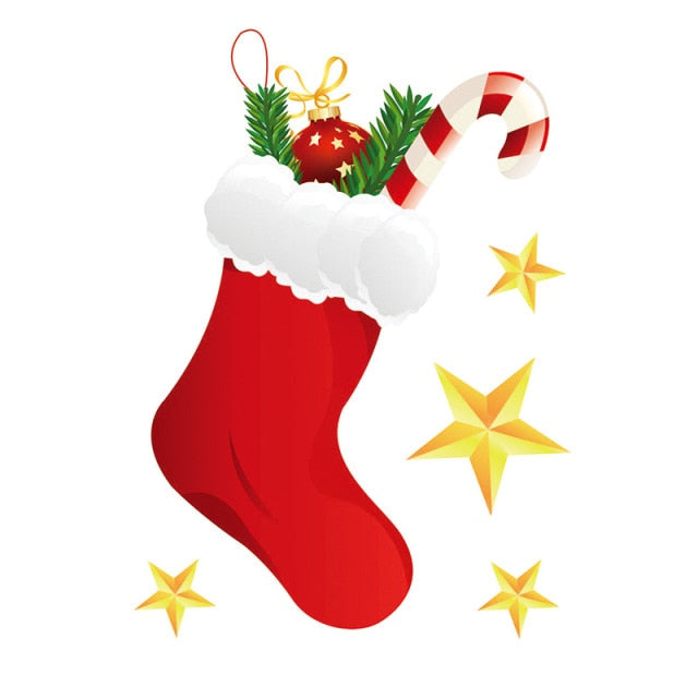 Santa Claus Christmas Window Stickers