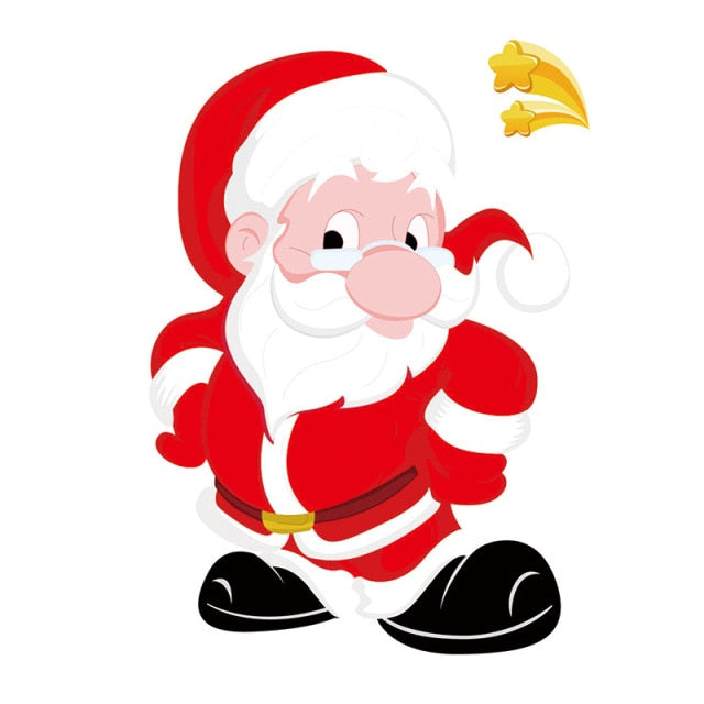 Santa Claus Christmas Window Stickers