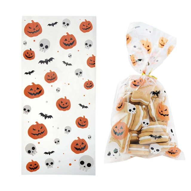 Pumpkin Skull Candy Bag for Halloween