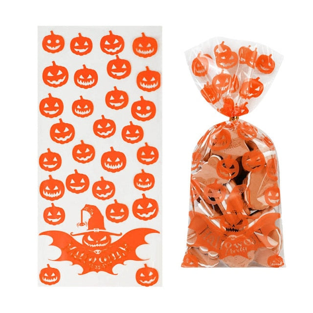 Pumpkin Skull Candy Bag for Halloween