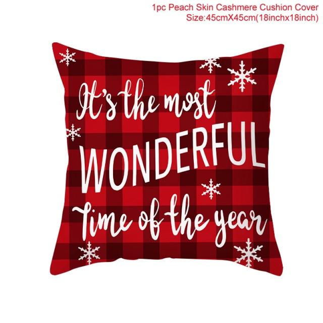 18 × 18 in Christmas Throw Pillow Covers, 42 Designs