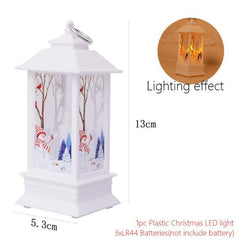 Santa and Snowman Christmas Lantern Lights