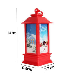 Santa and Snowman Christmas Lantern Lights