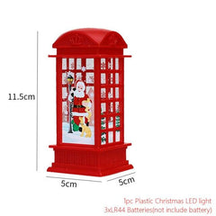Santa and Snowman Christmas Lantern Lights