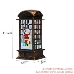 Santa and Snowman Christmas Lantern Lights