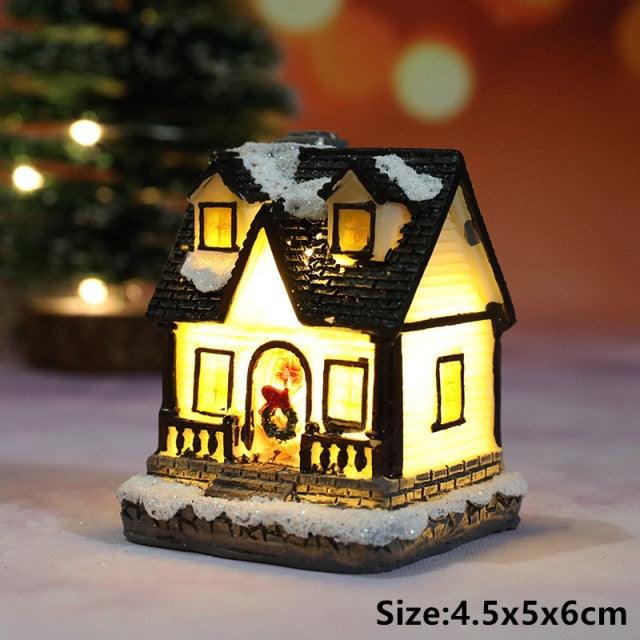 Santa and Snowman Christmas Lantern Lights