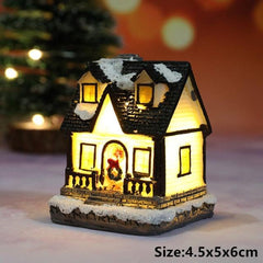 Santa and Snowman Christmas Lantern Lights
